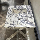 READY TO SHIP! Handcrafted Calacatta Viola Porcelain Vessel Sink: Custom Bathroom Vanity Top (ES-39)