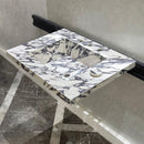 READY TO SHIP! Handcrafted Calacatta Viola Porcelain Vessel Sink: Custom Bathroom Vanity Top (ES-39)