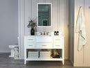 Hayley Bathroom Vanity with Sink and Carrara White Marble Top Cabinet Set Villohome