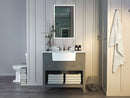 Hayley Bathroom Vanity with Sink and Carrara White Marble Top Cabinet Set Villohome