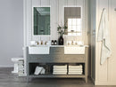 Hayley Bathroom Vanity with Sink and Carrara White Marble Top Cabinet Set Villohome