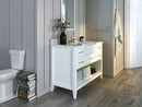 Hayley Bathroom Vanity with Sink and Carrara White Marble Top Cabinet Set Villohome