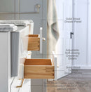 Hayley Bathroom Vanity with Sink and Carrara White Marble Top Cabinet Set Villohome