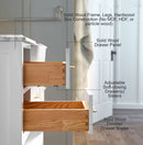 Hayley Bathroom Vanity with Sink and Carrara White Marble Top Cabinet Set Villohome