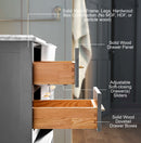 Hayley Bathroom Vanity with Sink and Carrara White Marble Top Cabinet Set Villohome