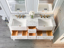 Hayley Bathroom Vanity with Sink and Carrara White Marble Top Cabinet Set Villohome
