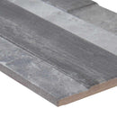 Palisade grey ledger panel 6 x 24 glazed porcelain wall tile msi collection NPALGRE6X24 product shot one tile profile view