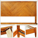 Panthera Solid Wood Bed Frame With Headboard
