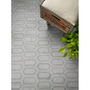 Pavilion picket 12x12 polished marble mesh mounted mosaic tile SMOT-BIANDOL-PAVPK8MM product shot floor view
