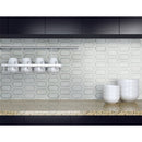 Pavilion picket 12x12 polished marble mesh mounted mosaic tile SMOT-BIANDOL-PAVPK8MM product shot kitchen view
