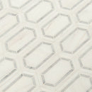 Pavilion picket 12x12 polished marble mesh mounted mosaic tile SMOT-BIANDOL-PAVPK8MM product shot multiple tiles top closeup view