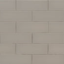 Pebble 4x12 glass gray subway tile SMOT-GL-T-PE412 product shot multiple tiles wall view