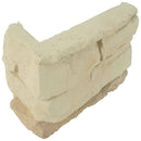 Peninsula cream corner stacked stone 9x19.5 natural manufactured stone LPNLEPENCRE4COR product shot angle corner view