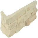 Peninsula cream corner stacked stone 9x19.5 natural manufactured stone LPNLEPENCRE4COR product shot profile corner view