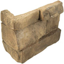 Peninsula earth corner stacked stone 9x19.5 natural manufactured stone LPNLEPENEAR4COR product shot angle corner view