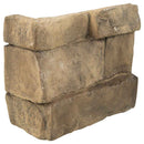Peninsula earth corner stacked stone 9x19.5 natural manufactured stone LPNLEPENEAR4COR product shot corner view