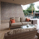Peninsula sand stacked stone 9x195 natural manufactured stone LPNLEPENSAN6 product shot outdoor ledger view