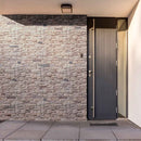 Peninsula sand stacked stone 9x195 natural manufactured stone LPNLEPENSAN6 product shot room ledger view 3