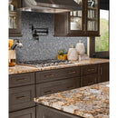Penny round grigio mix 12.25X12.88 glossy ceramic mesh mounted mosaic tile SMOT-PT-PENRD-GRIMIX product shot wall view