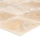 Philly travertine tile 12x12 honed filled PHL18x18HF product shot profile view