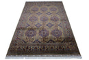 Hand-Knotted Afghani Zerkhaki Wool Rug – 6’7″  x  10’2″