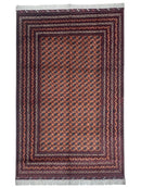 Hand-Knotted Afghani Mawri Wool Rug – 6'9″ x 9'6″