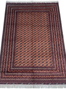 Hand-Knotted Afghani Mawri Wool Rug – 6'9″ x 9'6″