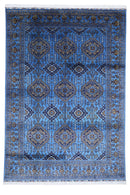 Hand-Knotted Afghani Zerkhaki Wool Rug – 6’7″ x 9’3″