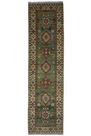 Hand-Knotted Afghani Kazak Wool Rug – 2’7″  x  9’8″
