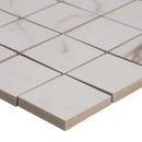 Pietra calcatta 12X12 clazed porcelain mesh mounted mosaic tile NCAL2X2-N product shot profile view