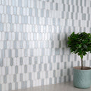 Pixie cloud 9.82" x 11.5" paper face glass mosaic wall tile SMOT-GLSPK-PIXCLO6MM product shot room view 2