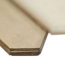 Pixie gold 9.82" x 11.5" paper face glass mosaic wall tile SMOT-GLSPK-PIXGLD6MM product shot profile view