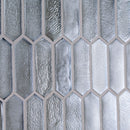Pixie grigia 9.82" x 11.5" paper face glass mosaic wall tile SMOT-GLSPK-PIXGRI6MM product shot multiple tiles wall view 2