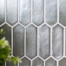 Pixie grigia 9.82" x 11.5" paper face glass mosaic wall tile SMOT-GLSPK-PIXGRI6MM product shot room view 3