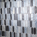 Pixie metallica 9.82"x11.5" paper face glass mosaic wall tile SMOT-GLSPK-PIXMET6MM product shot multiple tiles wall view 4