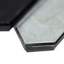 Pixie metallica 9.82"x11.5" paper face glass mosaic wall tile SMOT-GLSPK-PIXMET6MM product shot profile view