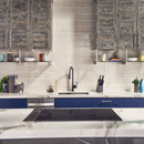 Portico pearl handcrafted 4x12 glossy ceramic wall tile SMOT-PT-PORPEA412 product shot kitchen view2