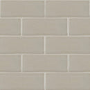 Portico pearl handcrafted 4x12 glossy ceramic wall tile SMOT-PT-PORPEA412 product shot multiple tiles wall view
