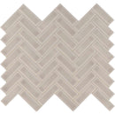Portico pearl herringbone 11.3X12.56 glossy ceramic mesh mounted mosaic tile SMOT-PT-PORPEA-HB product shot multiple tiles close up view