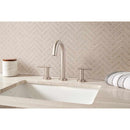 Portico pearl herringbone 11.3X12.56 glossy ceramic mesh mounted mosaic tile SMOT-PT-PORPEA-HB product shot wall view