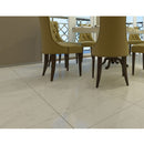 Praia carrara 24x48 polished porcelain floor and wall tile NPRACAR2448P product shot dining room closeup view