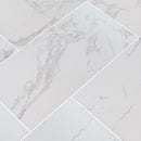 Praia carrara 24x48 polished porcelain floor and wall tile NPRACAR2448P product shot multiple tiles angle view