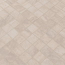 Praia cream 12x12 glazed porcelain mesh mounted mosaic tile NPRACRE2X2 product shot multiple tiles angle view