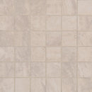 Praia cream 12x12 glazed porcelain mesh mounted mosaic tile NPRACRE2X2 product shot one mesh view