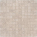 Praia cream 12x12 glazed porcelain mesh mounted mosaic tile NPRACRE2X2 product shot multiple tiles top view