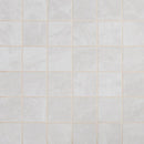 Praia grey 12x12 glazed porcelain mesh mounted mosaic tile NPRAGRE2X2 product shot one mesh top view