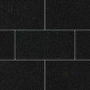 Premium black 12 in x 24 in polished granite floor and wall tile TPREMBLK1224H product shot wall view