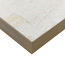 Quartz white 24"x48" matte porcelain paver floor tile LPAVNQUAWHI2448 product shot profile view