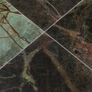 Rain forest 12x12 polished marble floor and wall tile TRAIN1212 product shot angle view