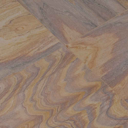 Rainbow Teakwood 12"x12" Honed Sandstone Floor and Wall Tile-MSI Collection